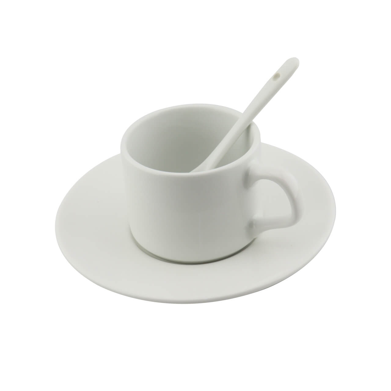 Juego De Pocillo Plato Tinto