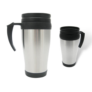 Vaso Viajero Metálico 14oz Plata