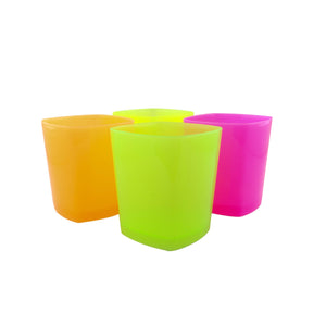 VASO WHISKY PAQ X 4 Surtido Neon