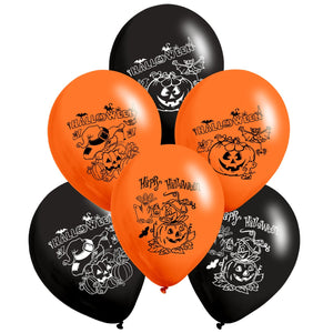 Globo Latex Halloween Paq x 12