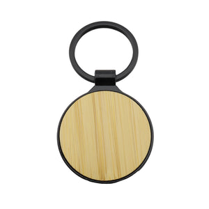 Llavero Bambú Redondo Black