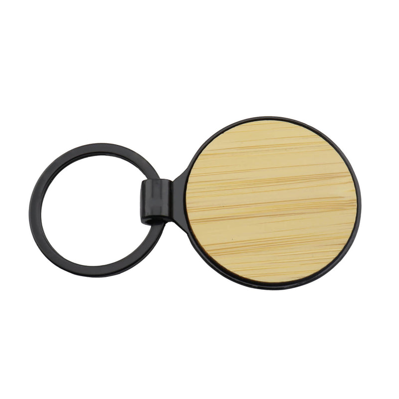 Llavero Bambú Redondo Black