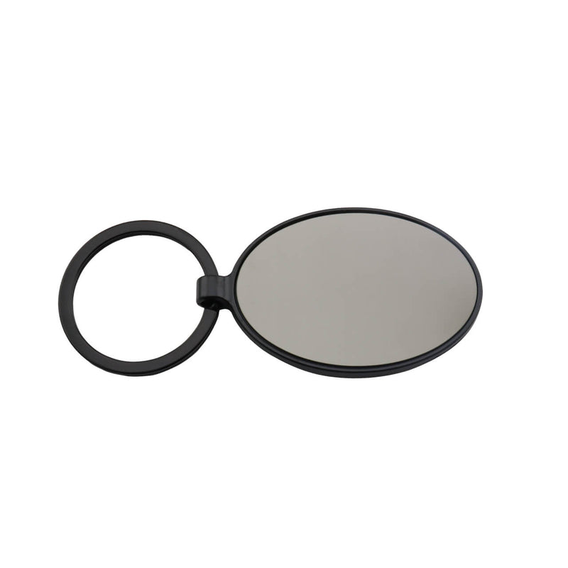 Llavero Cromo Ovalo Black