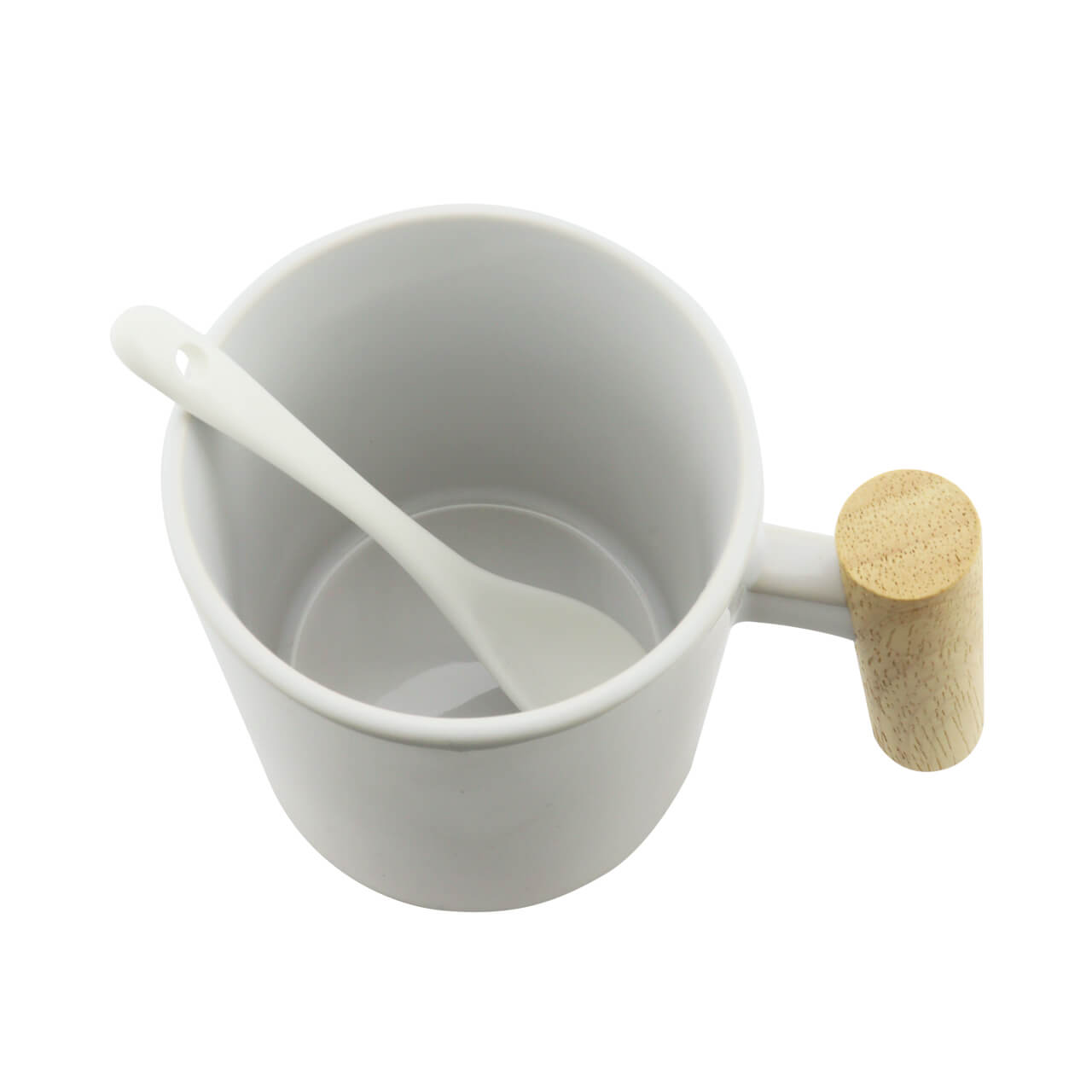 Mug Sublimacion Manija De Madera