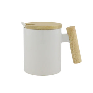 Mug Sublimacion Manija De Madera