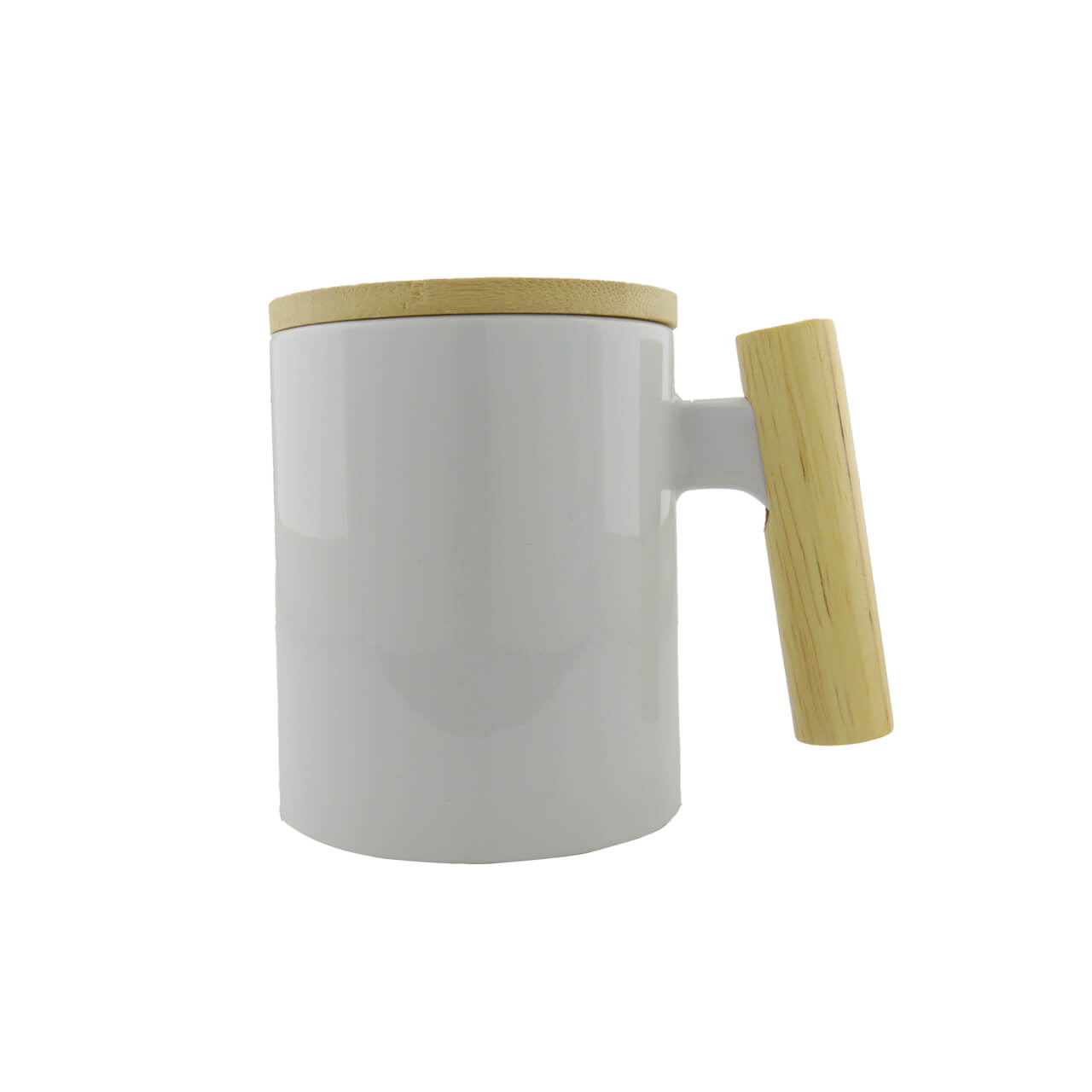 Mug Sublimacion Manija De Madera