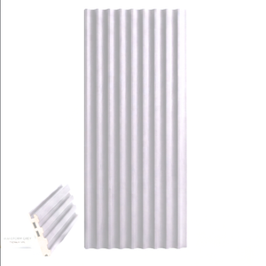 Panel Pared WPC Ondas Blanco