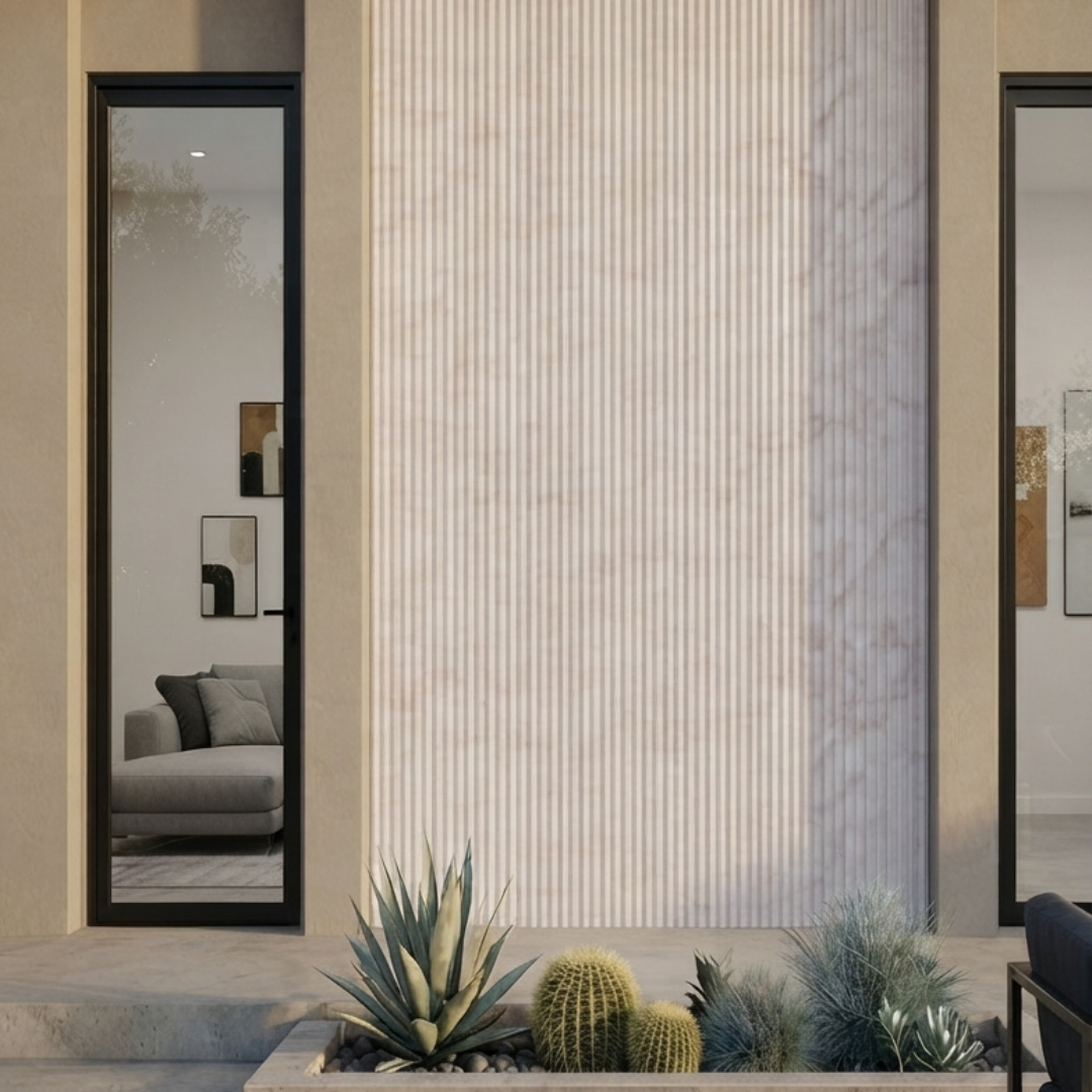 Panel Pared WPC Ondas Marmolizado