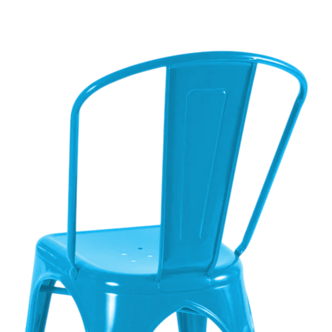 SILLA METALICA CON ESPALDAR