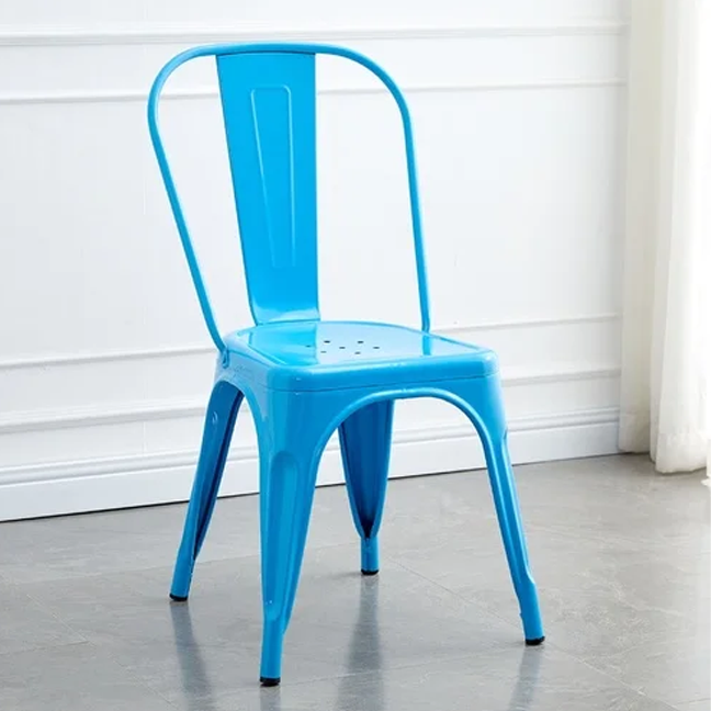 SILLA METALICA CON ESPALDAR