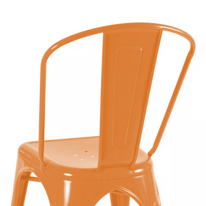 SILLA METALICA CON ESPALDAR