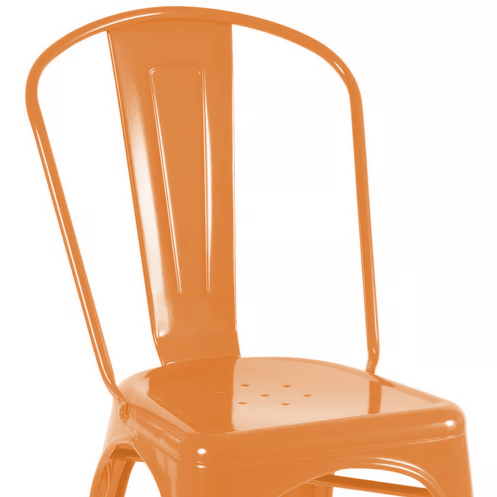 SILLA METALICA CON ESPALDAR