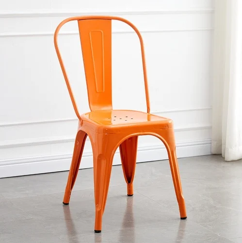 Silla Metálica Con Espaldar