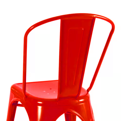 SILLA METALICA CON ESPALDAR