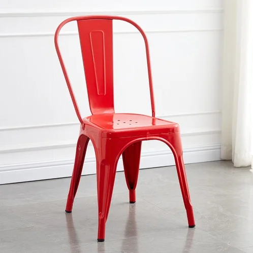 SILLA METALICA CON ESPALDAR