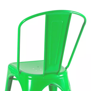 SILLA METALICA CON ESPALDAR