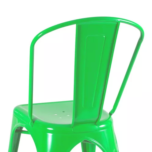 SILLA METALICA CON ESPALDAR