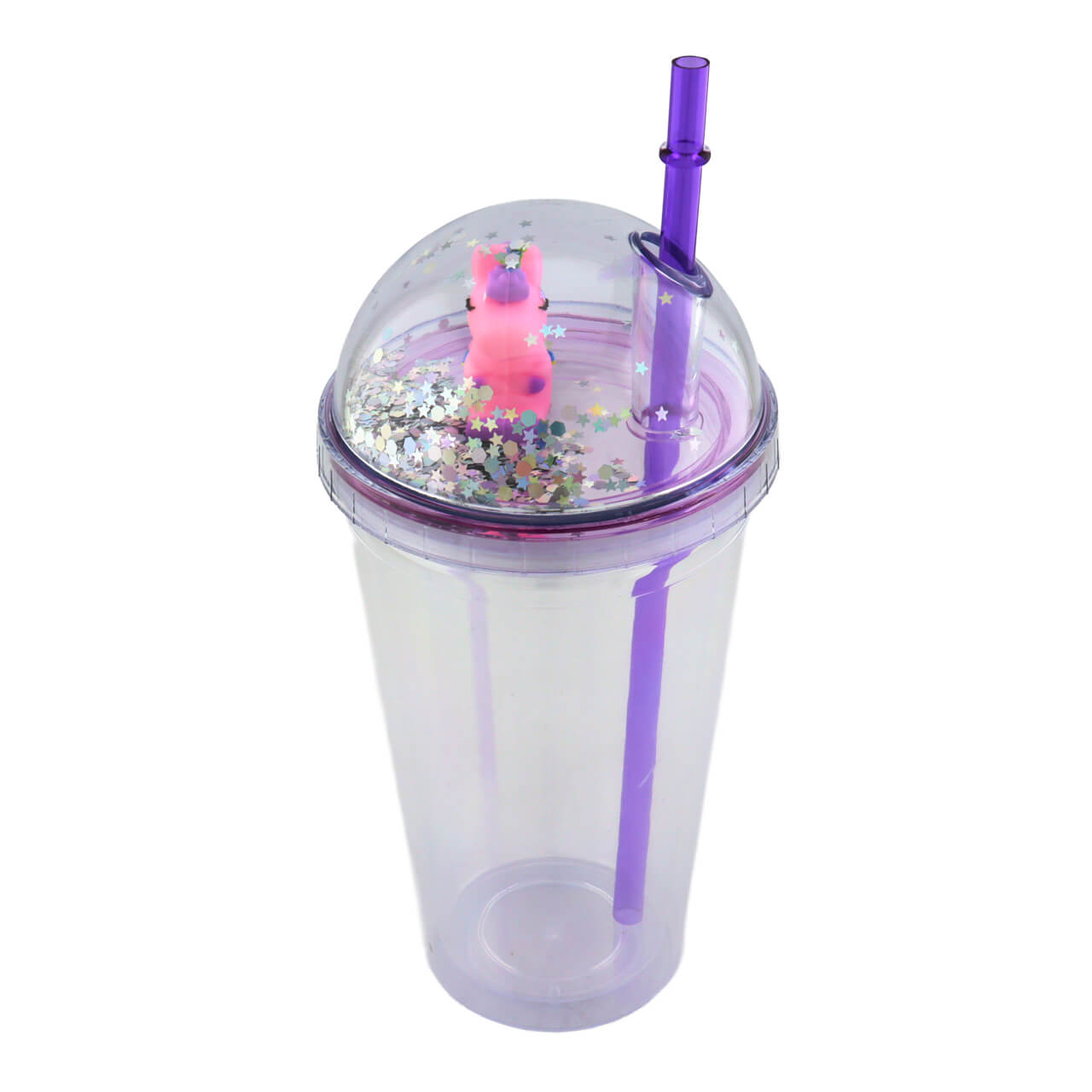 Vaso Gliter Unicornio