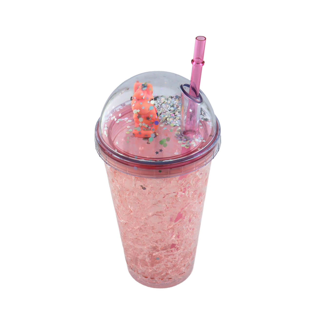 Vaso Gliter Crackelado