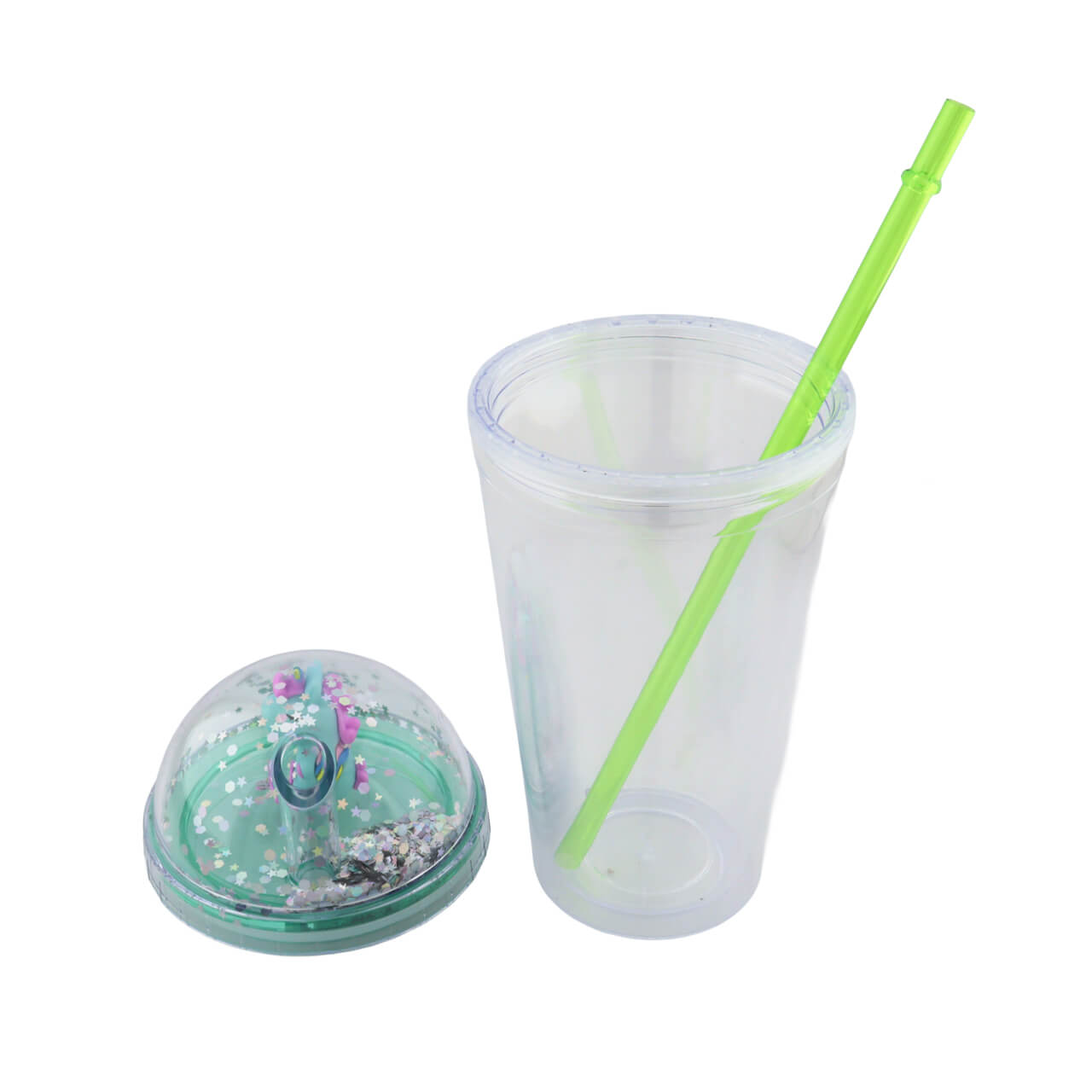 Vaso Gliter Unicornio