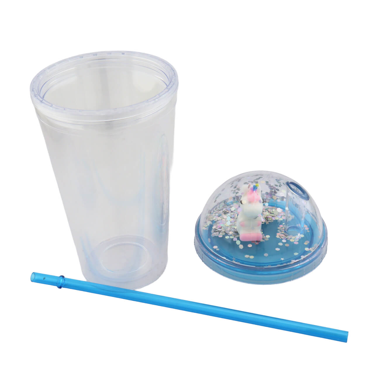 Vaso Gliter Unicornio