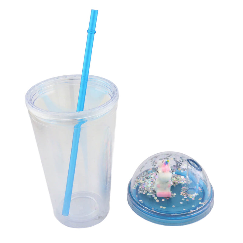 Vaso Gliter Unicornio