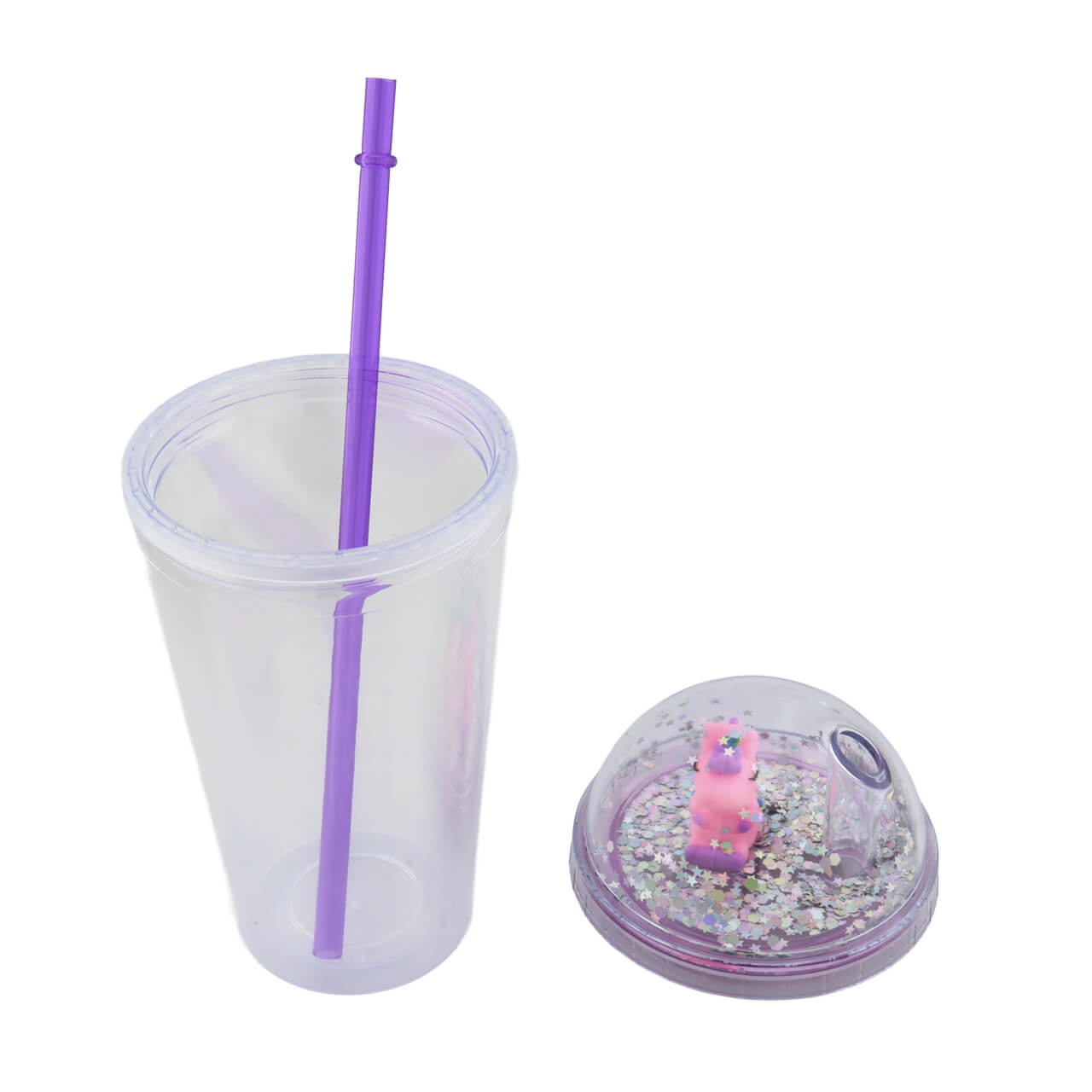 Vaso Gliter Unicornio
