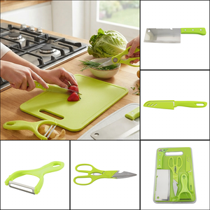 Set Cocina Con Tabla Para Picar 2