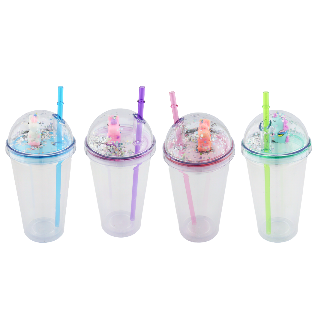 Vaso Gliter Unicornio