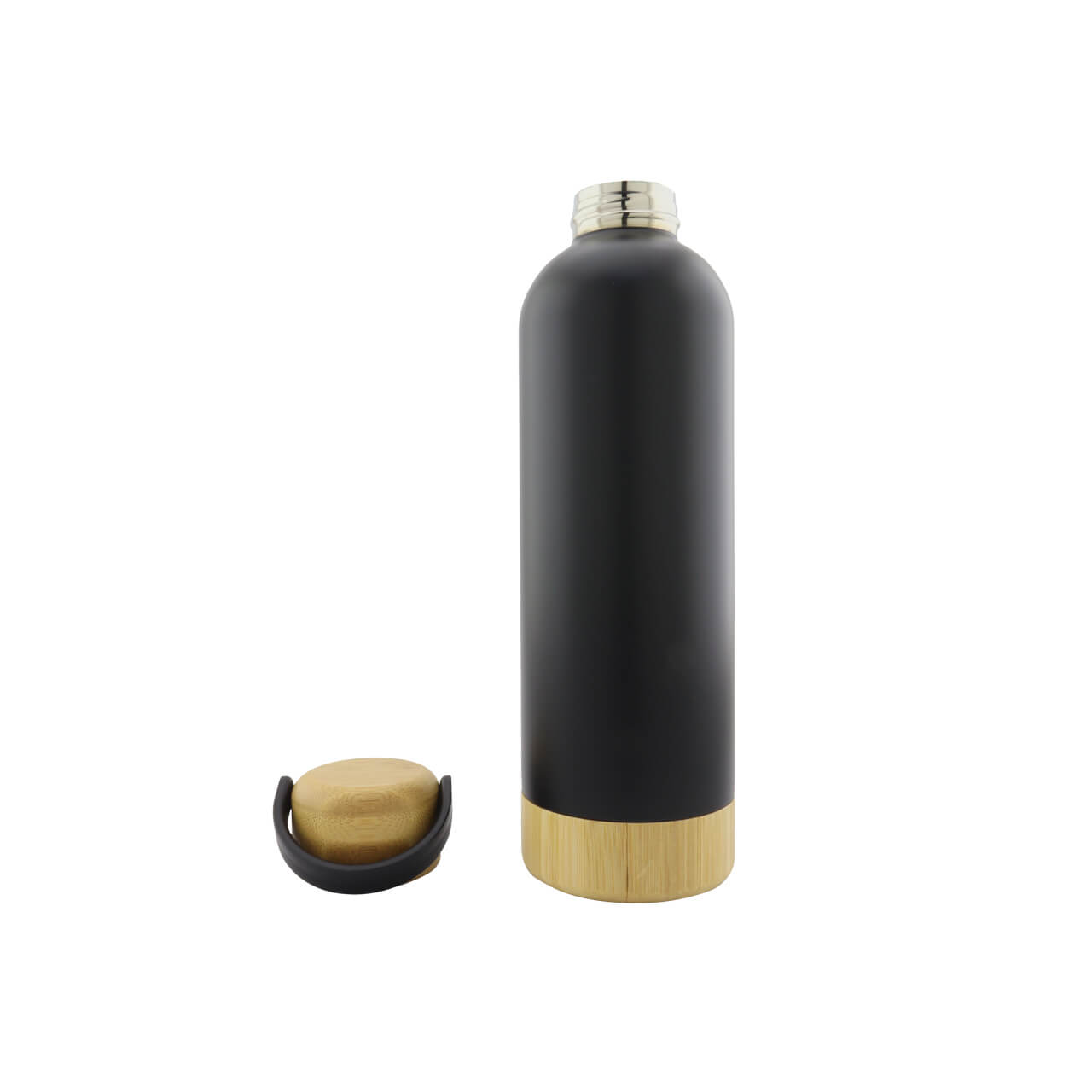 Termo Metal Bambú 2